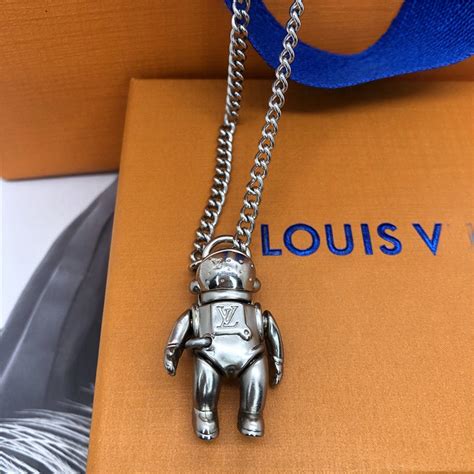 lv galaxy astronaut necklace